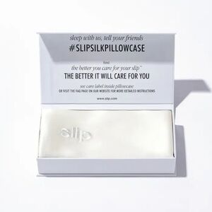 NWT SlipPure Silk King Pillowcase in White
